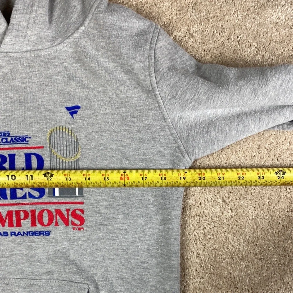Outerstuff Texas Rangers 2023 World Series‎ Champions Hoodie Kids Gray L 14/16